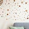 3 Pcs Bohemian Painted Dots Wall Stickers, Artistic Kids Room Decor with Self-Adhesive Removable PVC, Waterproof Peel and Stick Art