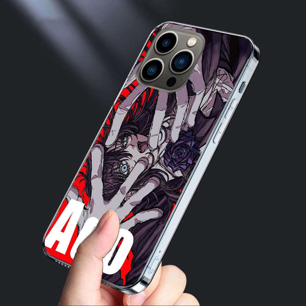 

Ado Album Kyogen Phone Case For Iphone 16E 15 Pro 14 Plus 17E 16 17 Pro Max Air 11 12 13 Mini Shockproof Capa Cute Cover TPU iPhone 12 Pro