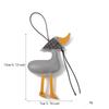 Hanger Pu Leather DuckKeychain Cartoon Bag Charm Cute Scarf Duck Pendant  Women