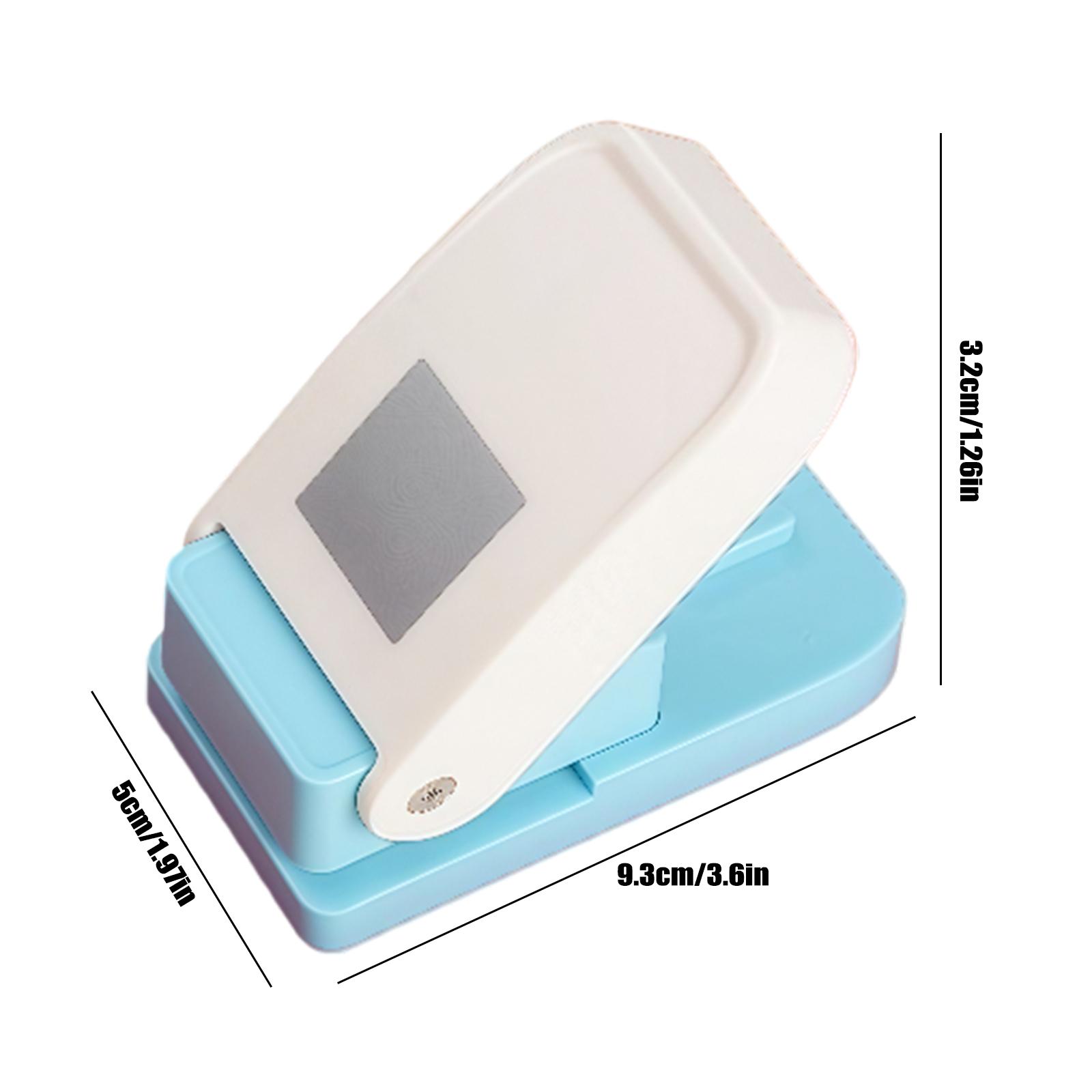 

Rectangular Postage Stamp Puncher, 1X0.8inch Stamp Hole Punch,Scalloped Rectangle Lever Action Paper Punches For DIY Card Making белый