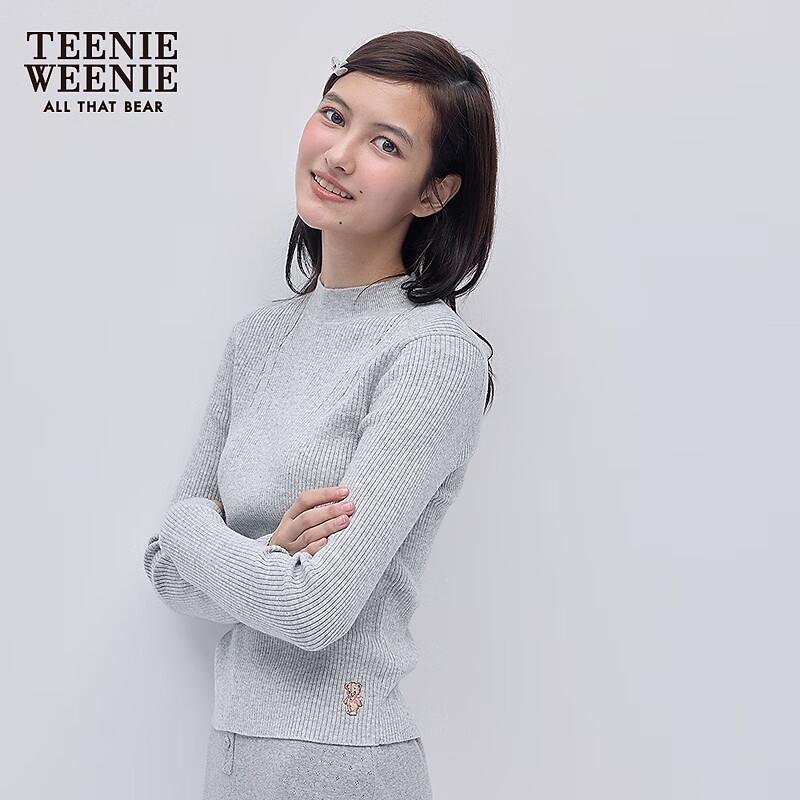 Teenie Weenie Women's Ribbed Half-Turtleneck Base Layer Top