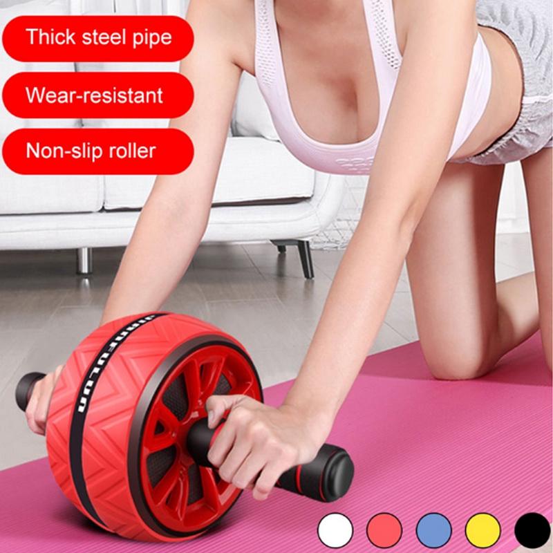 Neuester Bauchmuskelroller Kein Geräusch Bauchrad Bauchroller Dehnungstrainer für Arm Taille Bein Training Fitnessstudio Fitnessgeräte Hohe Qualität Praktisch Tägliche Nutzung