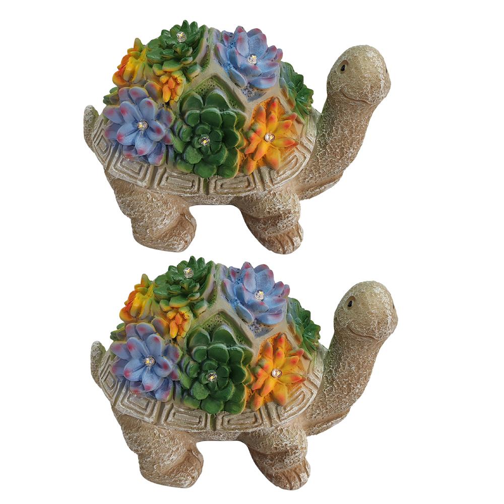 Solar Garden Outdoor Sculpture Turtle Light - Lawn Decoration Home Gift Courtyard Balcony Terrace Decoration Landscape Lamps