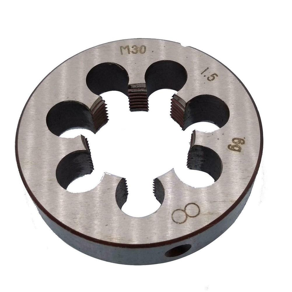HSS M30 x 1,5 mm Schaft- und Fertigbohrer & M30 x 1,5 mm Schneideisen Metrisches Gewinde Rechtsgewinde