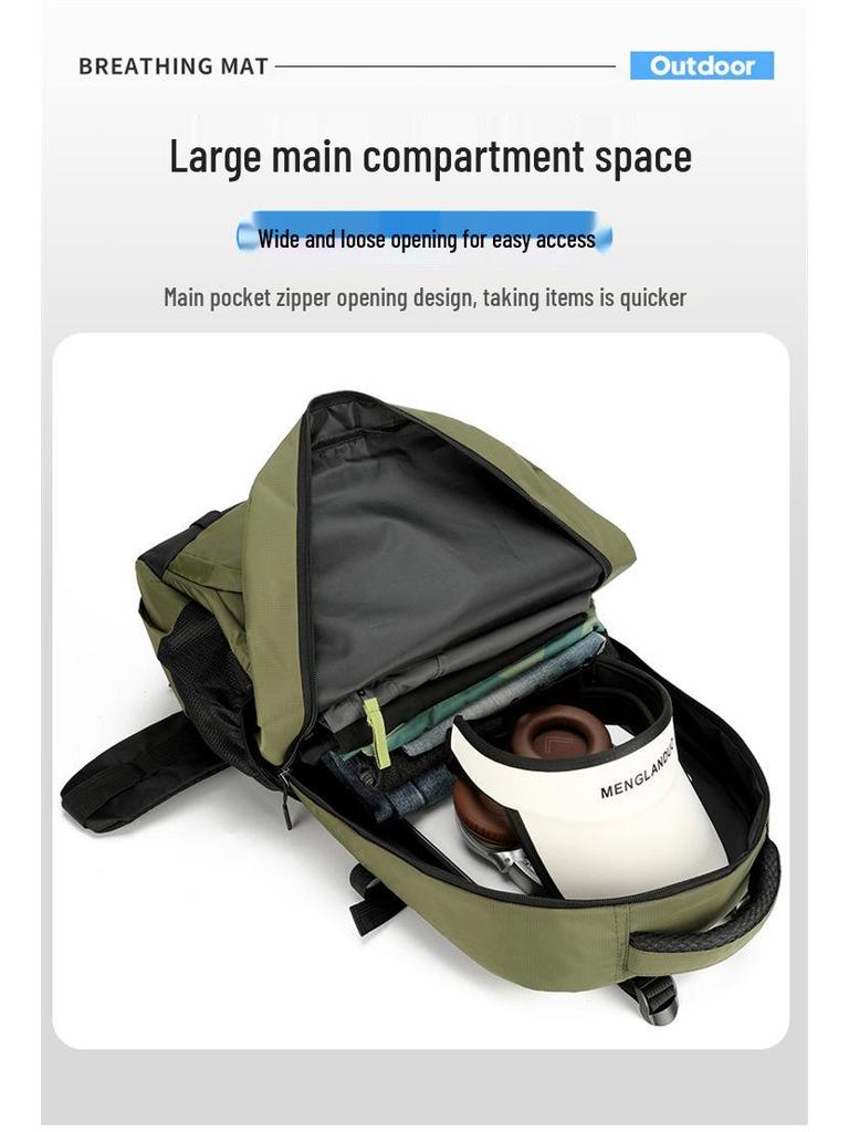 2025 Water-Resistant 80L Nylon Unisex Outdoor Hiking and Mountaineering Backpack