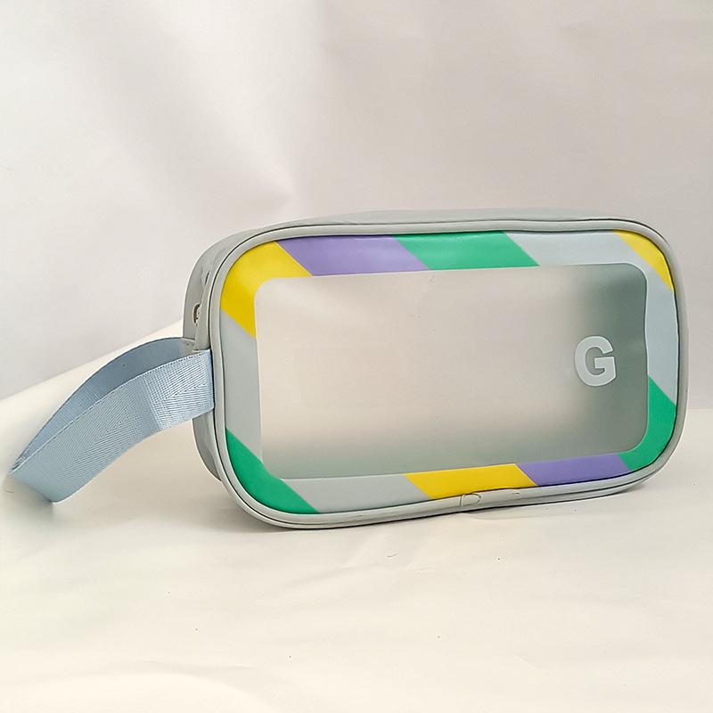 Large Capacity Waterproof PVC Travel Toiletry Bag - Transparent Cosmetic Storage Bag