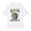 Rage Consumes Me Cat Face TShirt for Women ShortSleeve Casual Cute Fashion Fun Gift Cotton TShirt Street Harajuku Style