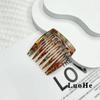 Leopard Print Anti-static Hair Comb - Acetate Hair Accessory for Bangs, Anti-frizz, and Extra Style