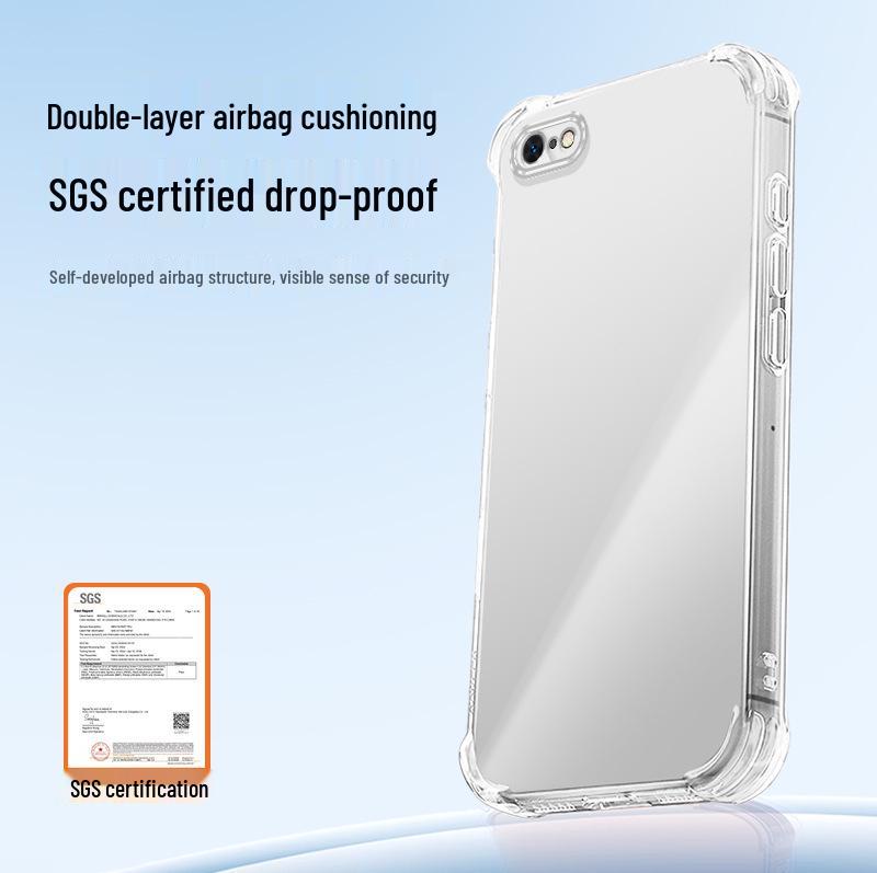 Kompatible Apple 6/6 Plus Transparente Airbag Anti-Drop TPU Hülle - Premium Gefühl, Lebendige Edition