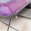 1-piece set, marble print pattern laptop bag, briefcase, suitable for 14 inch laptops, fixed laptop bag