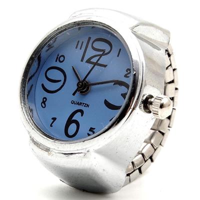 GoodsLand Ring Watch Finger Watch Dial Simple Round Free Size [6color] GD-RINGWT-BL