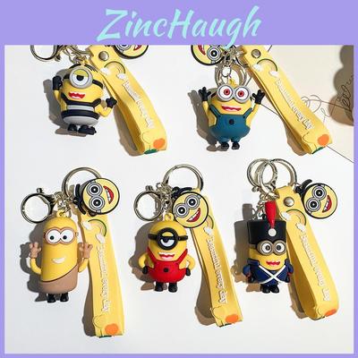 Adorable Minions Keychain Cute Silicone Car Key Ring Pvc Gift For Kids Women Men