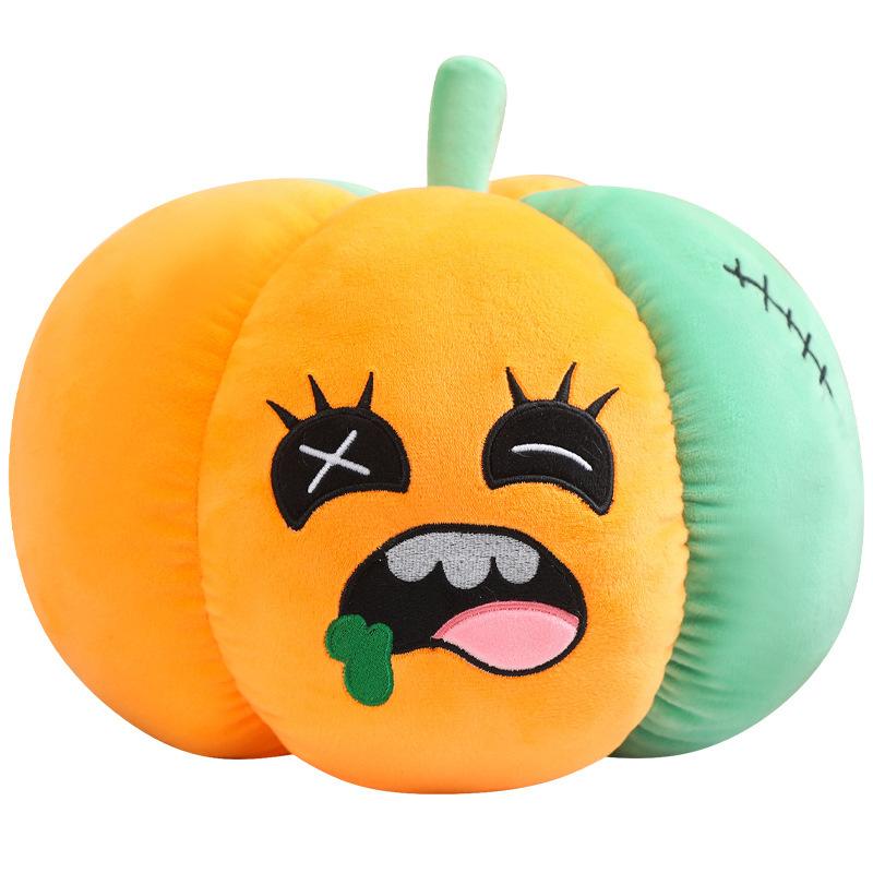 Creative Zombie Pumpkin Pillow Plush Toy Doll Pumpkin Doll Children's Soothing Ragdoll Halloween Gift