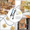 A25F-Wood Burning Kit, 6 - Temp Adjustable Iron With 5 Tips & Sponge, For Pyrography Art & DIY Wood Crafts US Plug