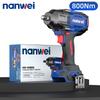NANWEI 800N Electric Impact Wrench, Size 1/2, Adjustable Torque 500N/600N/800N