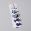 Set of 5 Pcs Girls' Fabric Heart Star Hair Clips Set Flower Hairpin Bow Children's Hair Accessories