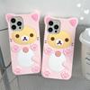 Funda de Silicona Suave de Dibujos Animados 3D Kawaii Rilakkuma Oso Para iPhone 16 15 14 13 12 Mini 11 Pro X XS Max XR 6 6S 7 8 Plus SE Cubierta Trasera