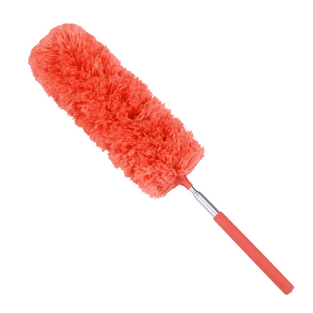 2025 Adjustable Microfiber Dusting Brush Extend Stretch Feather Home Duster Air-condition Furniture Household Cleaning Brush оранжевый