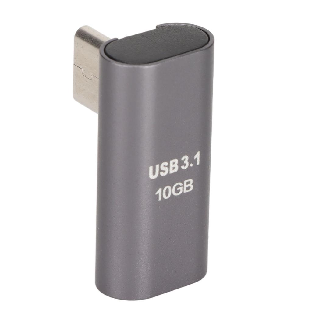 Type C Male to Female Adapter 10Gbps Aluminum Alloy Compact Type C Adapter for Laptops Tablets Smartphones