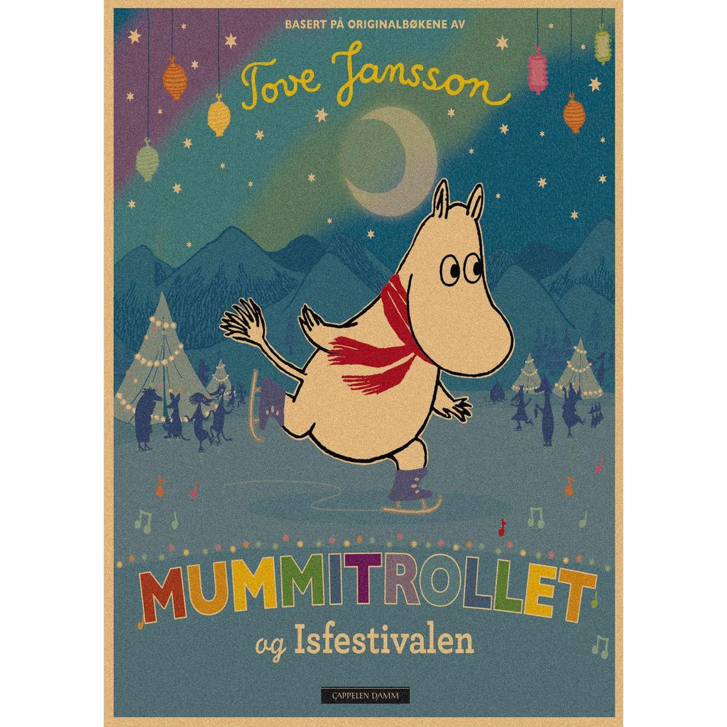 Moomin Family Retro Cartoon Poster Wall Art Mural 397