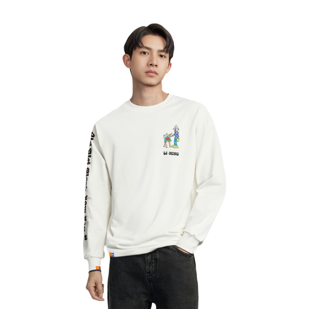 LiNing Li Ning X Steven Harrington T Shirt Unisex Ecru AHSTA35-1