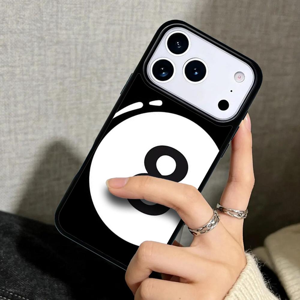 Capa Case for iPhone 17 Air 16 Pro Max 15 Plus 11 13 Mini 14 12 Back Phone Cover Billiards Snooker 8 Ball