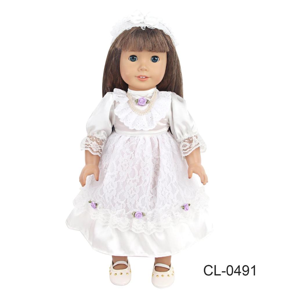 Lace Dress & Headband Set for 47cm Dolls - Hot Selling Doll Clothes & Accessories