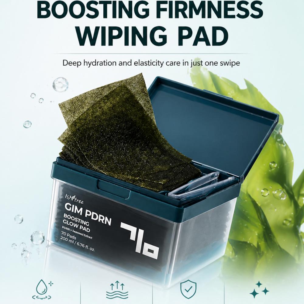 ISNTREE / Onion PDRN Boosting Glow Pad / Radiant Glass Skin & Lifting / 70 Pads / From Korea