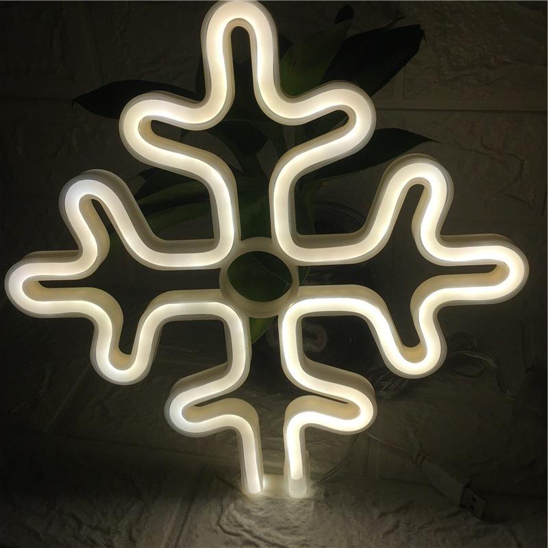 Herz & Stern LED Neon Mondlicht