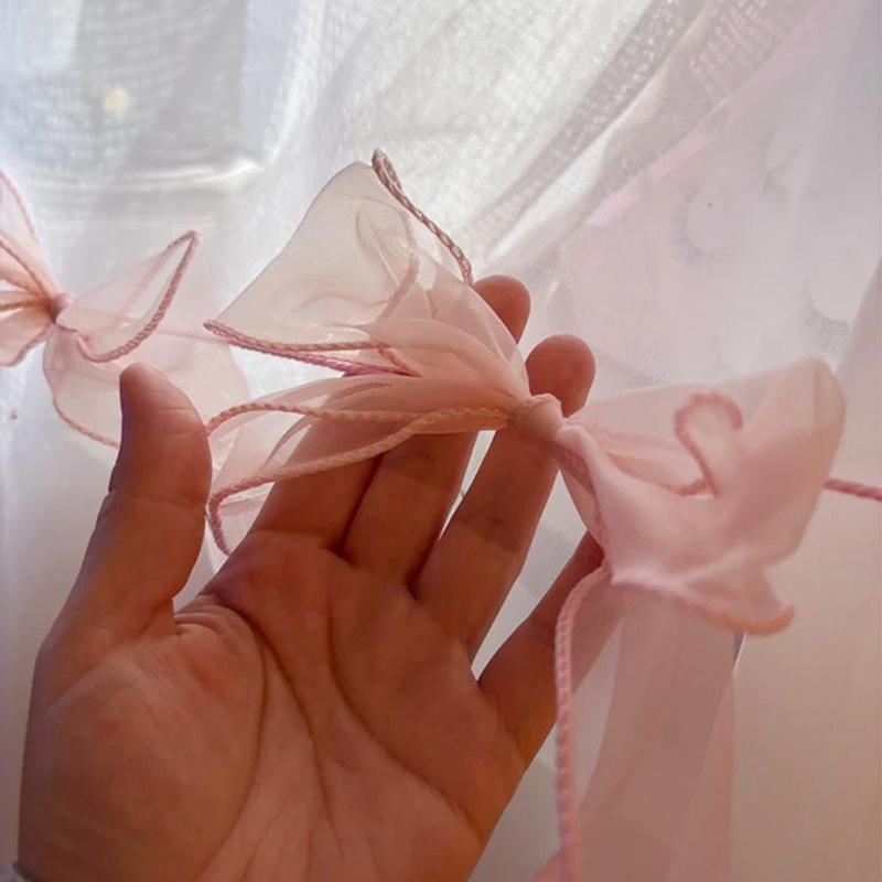 Rosa Schleife Banner Hängeanhänger Girlanden Für Mädchen Prinzessin Geburtstagsfeier Deko Babyparty Hochzeitsfeier Foto Hintergrund