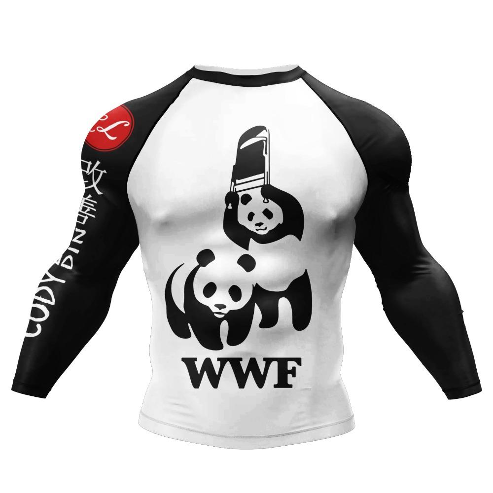 Cody Lundin Wrestling BJJ Jiu Jitsu Rash Guard For Men 3D Sublimation Tattoo Tight Long Sleeve kickBoxing Jersey