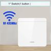 Interrupteur d'éclairage intelligent sans fil 433Mhz RF 86 Interrupteur mural 1/2/3 Gang Interruptor Interrupteur d'éclairage intelligent Mini récepteur relais pour maison Lumière LED Lampe Ventilateur