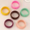Exaggerated Niche Multicolored Jelly Colored 34MM Wide Face Thick and Big Temperament Bracelet Made Friendly Resin Trend Bangle