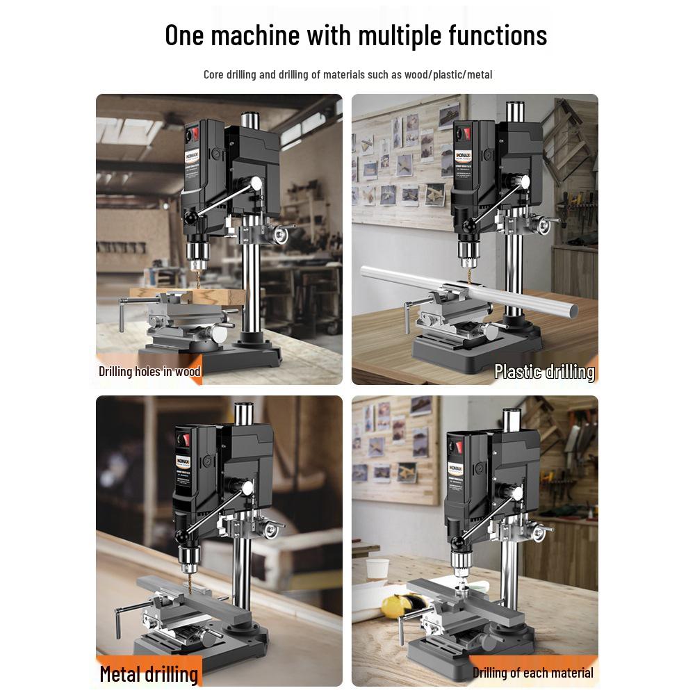 220V High-Power Multifunctional Precision Drill Press and Milling Machine
