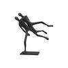 Metallfigur Skulptur Eisen Abstrakt Mensch Schwarz Dekorative Figuren Bewegung Metallfigur Zimmerdekoration Zubehör