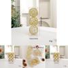 Christmas Ball Decoration Set With Metallic Hollow Ornaments For Holiday Home Decor