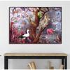 Fuuny Bubblegum Woman Portrait Prints Quirky Feminist Print Canvas Painting Altered Renaissance Portrait Art Canvas Painting