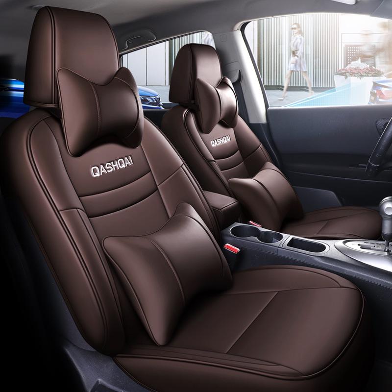 NT Custom Leather Sports Seat Cover for Nissan Qashqai - All-Season Cushion Pad