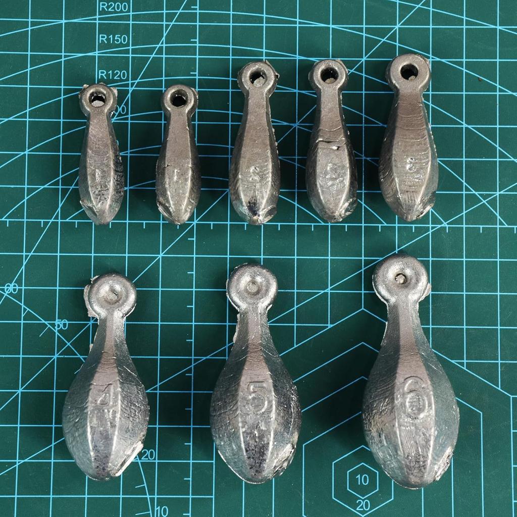 Sinker Mold 1.2.3-Ounce with 5 Cavities Fishing Weight Molds Sinker Molds for Fishing Fishing Casting