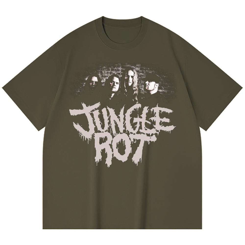 230 Gsm 100% Cotton Heavy Metal T-Shirt  Rock Band Popular Music Print Unisex Heavy Cotton T Shirt