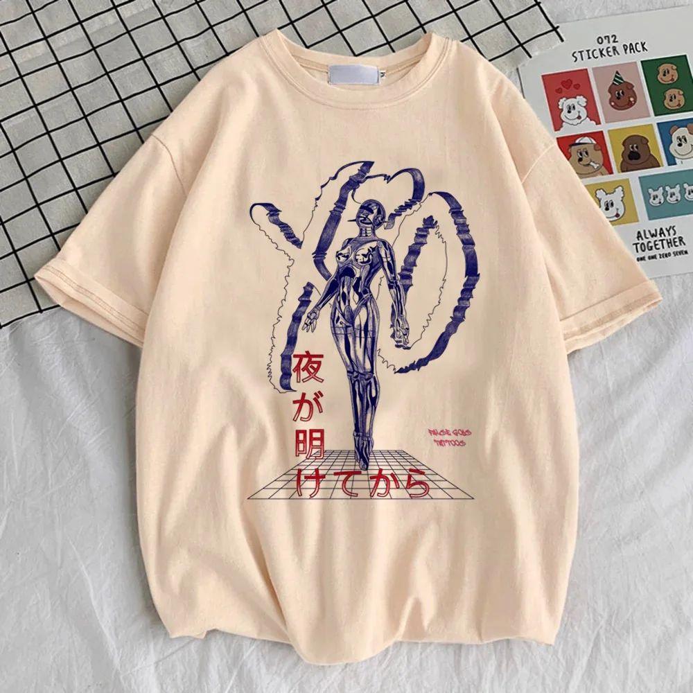 Y2K Vintage Hip Hop Tops Punk Colorful Harajuku T-shirt The Weeknd Cotton T Shirt Men's Women T Shirts Unisex