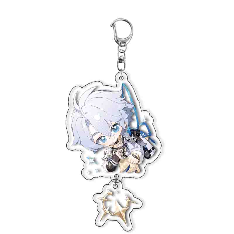 

Game Honkai Star Rail Chibi Keychain For Anaxagoras Castorice Sunday Accessories Bag Cartoon Pendant Keyring Fans Friends Gifts 6 cm