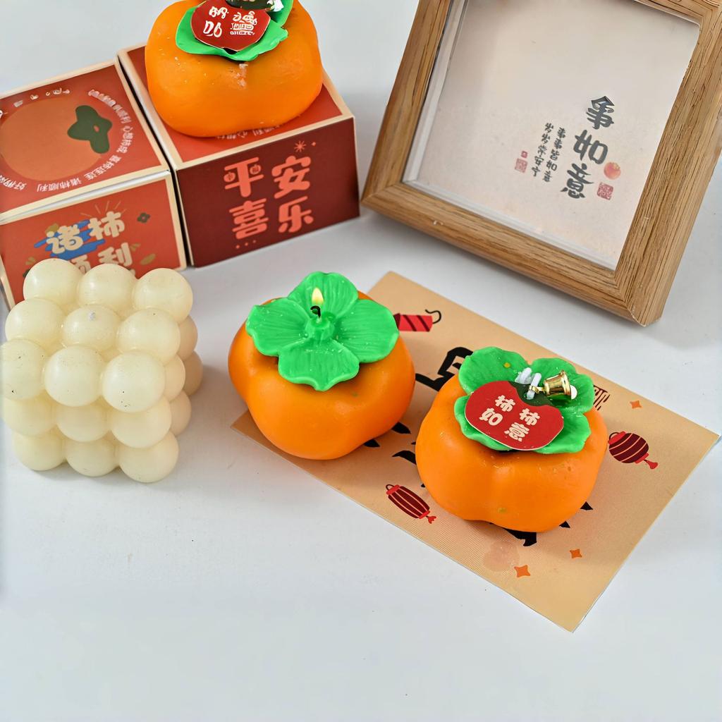 Kaki Aromatherapie Kerze Kreatives Souvenir Dy Geburtstagsgeschenk Kaki Ruyi Handgefertigt Kreatives Styling Kerze