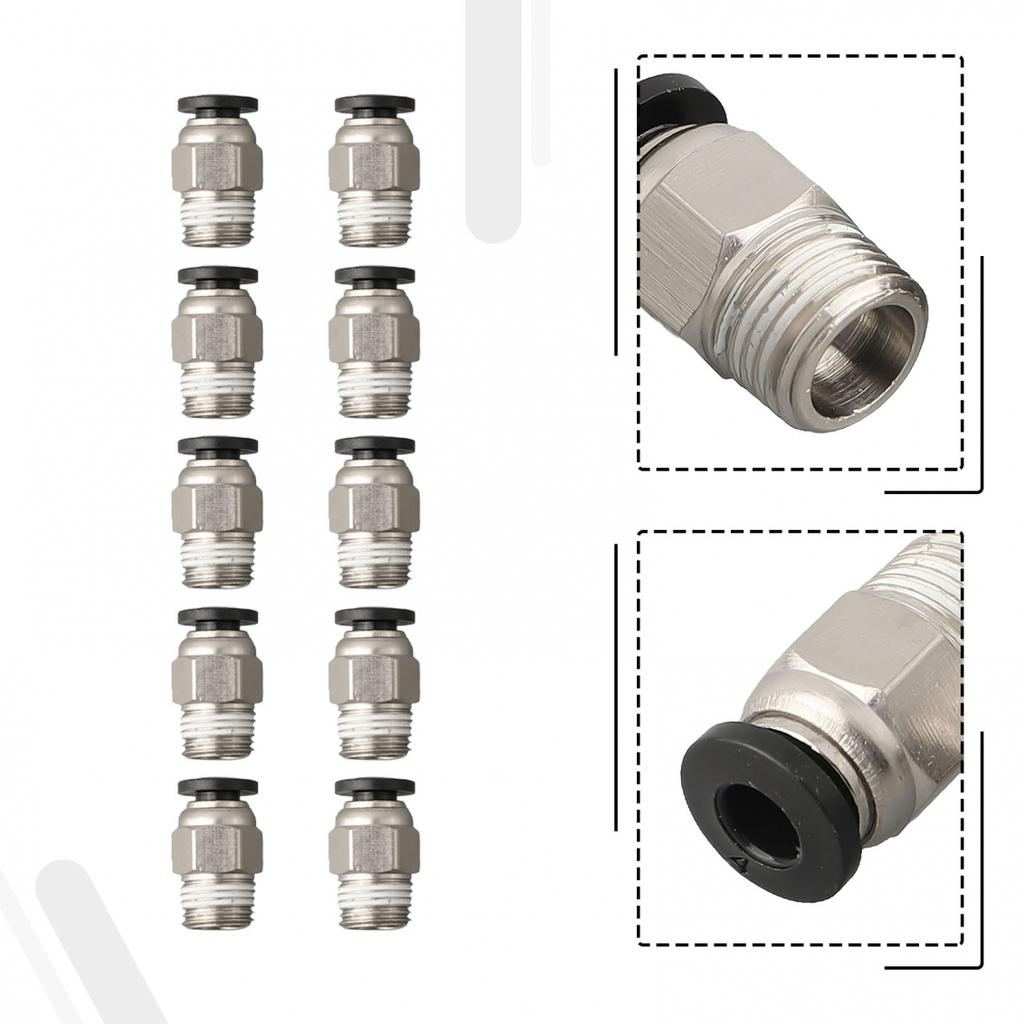 Push Straight Pneumatic Connector Stainless Steel Tube