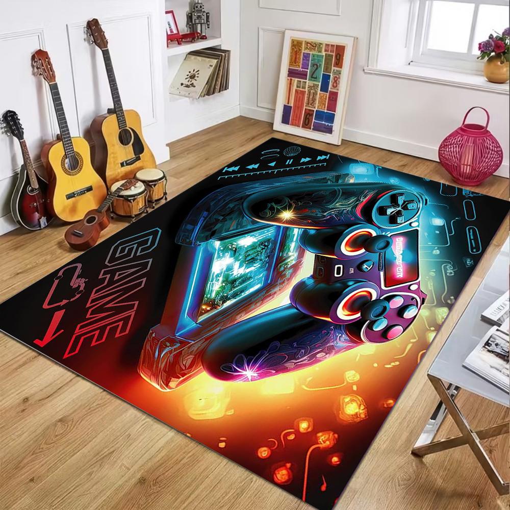 Gaming Controller Carpet Mat Rug Gamepad Home Decoration Floor Mat for Living Room Gamer Space Decorative Carpet Rug Home Decor