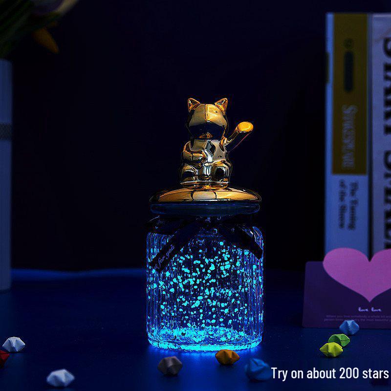Luminous Glow-in-the-Dark Star Bottle Ornament - Creative Gift for Birthdays or Valentine's Day