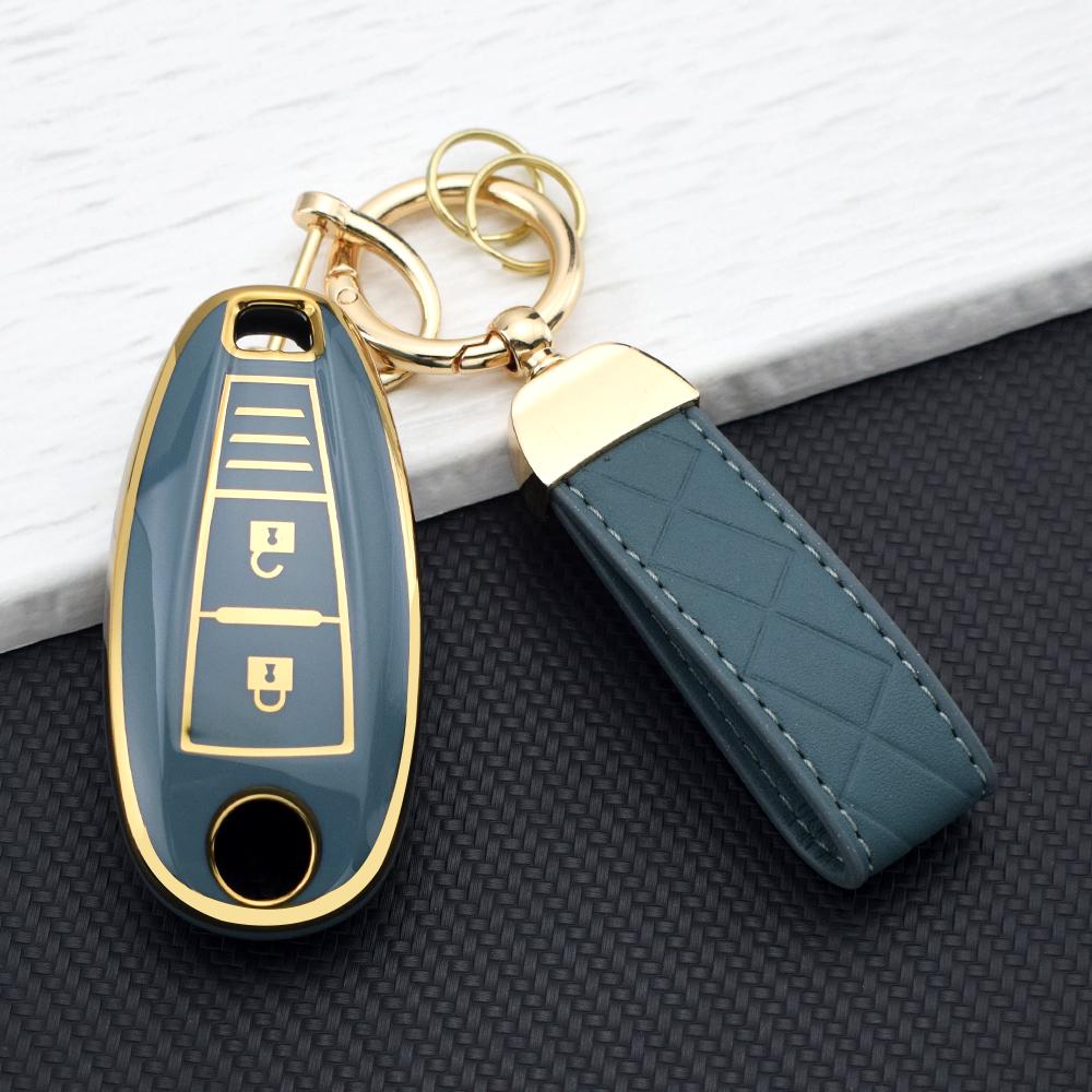 Key Cover Case Key Chain For Suzuki Baleno Ertiga Ciaz Ignis Kizashi Swift SX4 S-Cross Vitara TPU Car Smart Key Case Protector