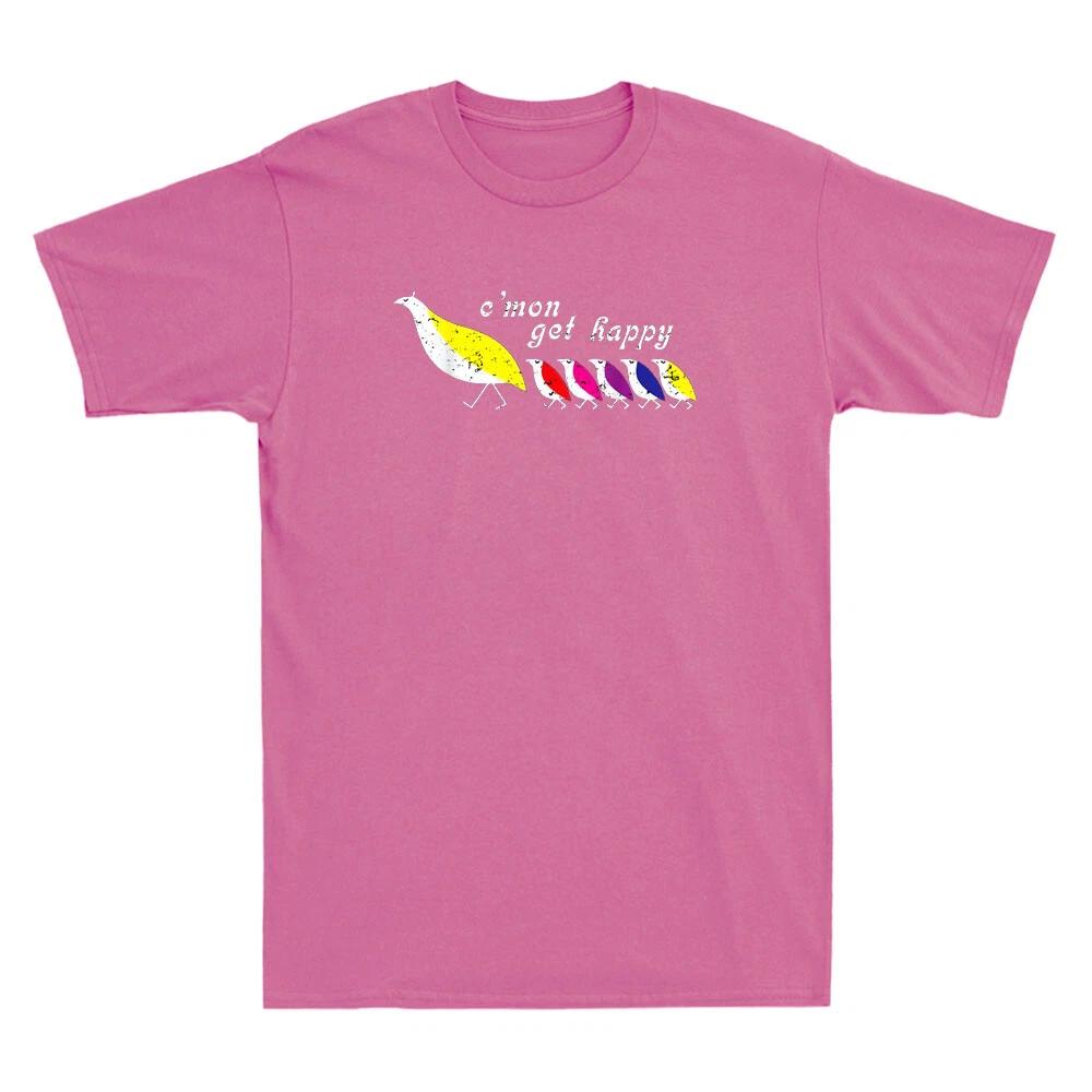 C mon Get Happy Partridge Family Funny Birds Vintage Men s Short Sleeve T-Shirt 4XL