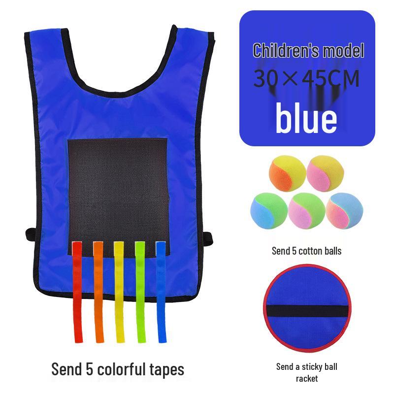 Children's Sticky Ball Dodgeball Vest for Outdoor Parent-Child Games