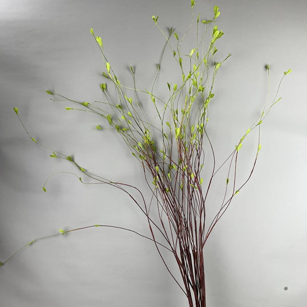

Lifelike Artificial Willow Branch Handmade Willow Leaf Vine Outdoor Indoor Decor зелений